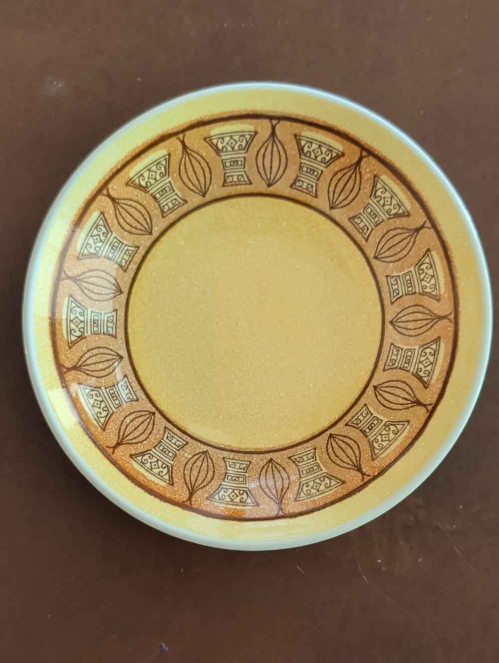 Atomic Onion Honey Gold Mid-century Modern Bowl Dish Ironstone Vintage